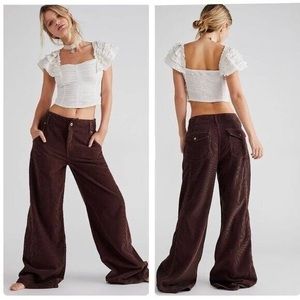 Free People Harlow Wide-Leg Cord Jeans